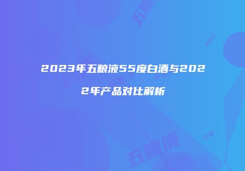 2023年五粮液55度白酒与2022年产品对比解析