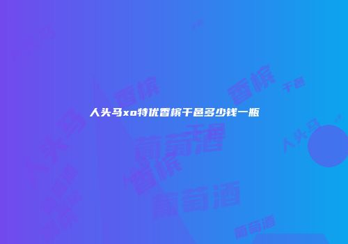 人头马xo特优香槟干邑多少钱一瓶