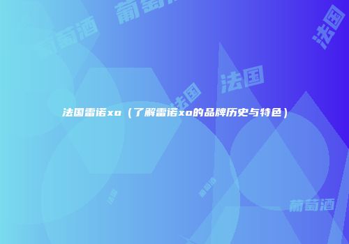 法国雷诺xo（了解雷诺xo的品牌历史与特色）