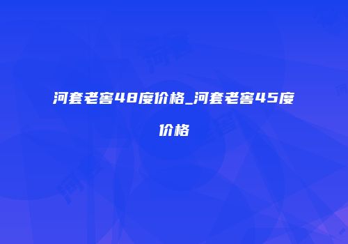 河套老窖48度价格_河套老窖45度价格