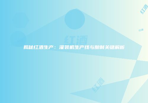 揭秘红酒生产：灌装机生产线与酿制关键解析