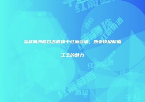 品鉴澳洲西拉赤霞珠干红葡萄酒，感受顶级酿酒工艺的魅力