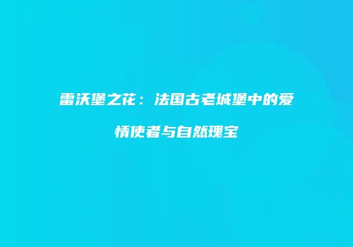 雷沃堡之花：法国古老城堡中的爱情使者与自然瑰宝