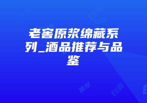 老窖原浆绵藏系列_酒品推荐与品鉴
