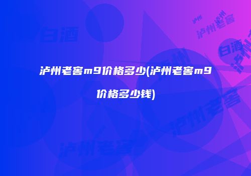 泸州老窖m9价格多少(泸州老窖m9价格多少钱)