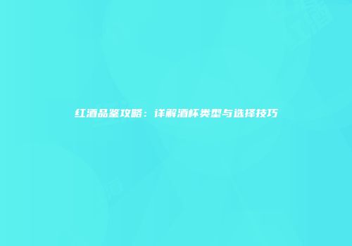 红酒品鉴攻略：详解酒杯类型与选择技巧