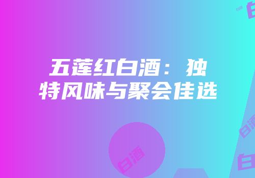 五莲红白酒：独特风味与聚会佳选