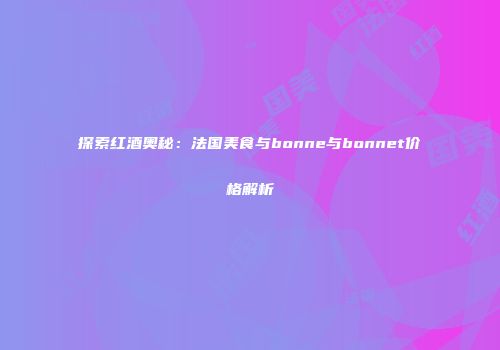 探索红酒奥秘：法国美食与bonne与bonnet价格解析