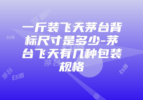 一斤装飞天茅台背标尺寸是多少-茅台飞天有几种包装规格