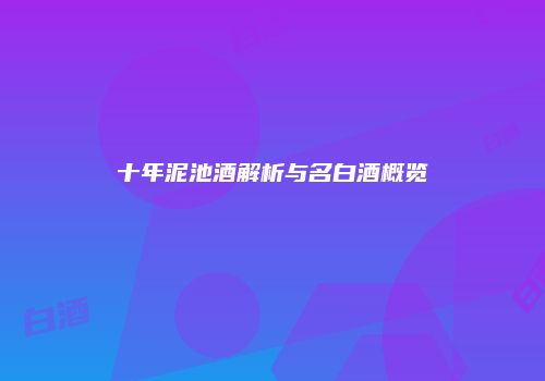 十年泥池酒解析与名白酒概览