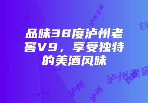 品味38度泸州老窖V9，享受独特的美酒风味
