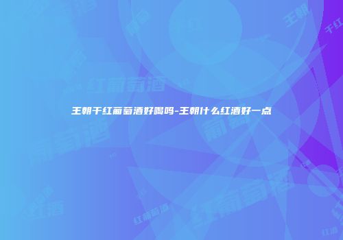 王朝干红葡萄酒好喝吗-王朝什么红酒好一点