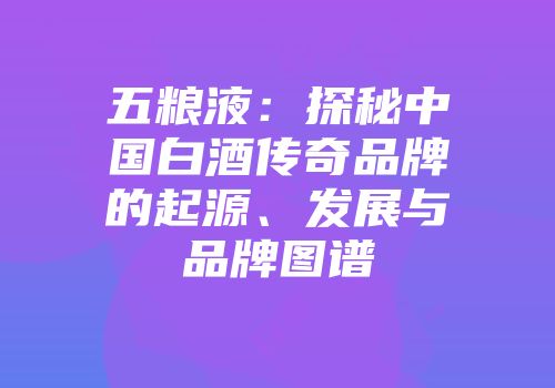 五粮液：探秘中国白酒传奇品牌的起源、发展与品牌图谱