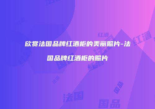 欣赏法国品牌红酒柜的美丽照片-法国品牌红酒柜的照片