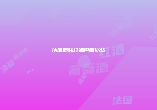 法国原装红酒巴蒂斯特