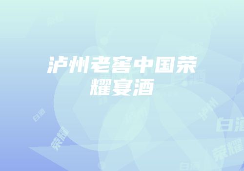 泸州老窖中国荣耀宴酒